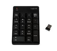 LogiLink ID0120 tastierino numerico Computer portatile RF Wireless Nero (LogiLink Numeric Wireless Keypad with) NEW