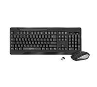 LogiLink ID0194 Wireless Keyboard and Mouse Set (2.4 GHz Radio) with 1000 dpi an