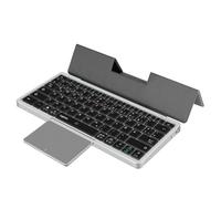 Logilink ID0214 - Tastiera wireless multi-dispositivo, BT 5.1, con trackpad e cover rimovibile