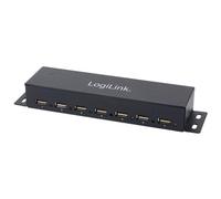 LOGILINK - IUSB2-HUB7-DK - Hub USB 7 Porte con Case Metallico
