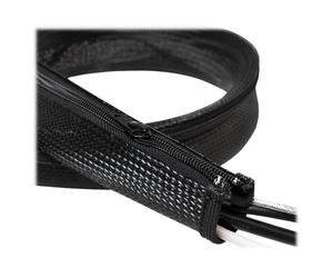 LogiLink KAB0046 Nero Poliestere Cable sleeve (zipper) polyester OD: 30 mm black