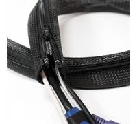 LogiLink KAB0074 Grigio Poliestere 560 g Cable sleeve with zipper Polyester OD: