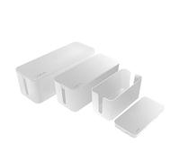 LogiLink KAB0078 - Set di 3 scatole in 3 misure per nascondere i cavi, colore: Bianco