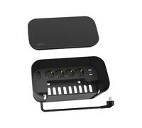 LogiLink Kabelbox+ 5-compartimenti Steckdosenleiste 285x145x13 schw. LPS282U