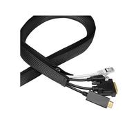 LogiLink Kabelschlauch m. Reißverschluss black Condotto KAB0082