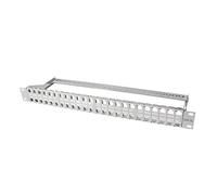 LogiLink Keystone Patch Panel, schermato, 1 unità He (Altezza) Lichtgrau 48-Port