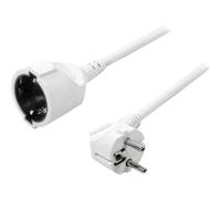 LogiLink LPS101 Alimentazione Prolunga Bianco 3.00 m H05VV-F 3G 1,5 mm²
