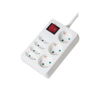 LogiLink LPS210 5 m IP20 Bianco 7 presa(e) AC 3500 W 250 V USB charger set 1x