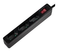 LogiLink LPS230B Multipresa con interruttore 3 scomparti Nero CEE 7/17 1 pz.