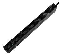 LOGILINK LPS231B - Basetta, EURO a 6 vie, stretta, 1,5 m, nera