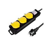 LOGILINK LPS253 - Presa multipla, a 3 ingressi, 1,5 m, con interruttore, per ester