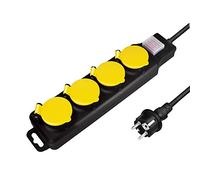 LOGILINK LPS254 - Presa multipla, a 4 ingressi, 1,5 m, con interruttore, per ester