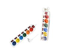 LogiLink LPS259 1,5 m Interno Tipo F Type F (CEE 7/4) IP20 1,5 mm² Power strip