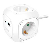 LogiLink LPS283U Multipresa a cubo Bianco Schuko 1 pz.