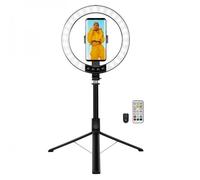 Logilink Luce LED 26RGB Anello ø25cm con Treppiede Estensibile Selfie Sti