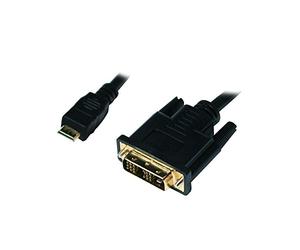LOGILINK Mini-HDMI - DVI-D M/M 1M Negro
