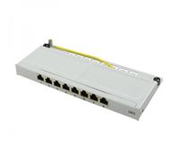 LOGILINK NP0077 - Mini-patchpanel, 8 port, Cat.6, 0,5 HE