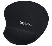 LOGILINK ID0027 - Tappetino per mouse con poggiapolsi in gel di silicone, nero
