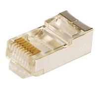 LogiLink MP0003 RJ45-Spina modulare CAT 5e Spina, dritto Pole: 8P8C Silber : 1