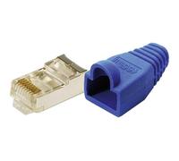 LogiLink MP0014 Connettore RJ45 CAT 5e, schermato Spina dritta Poli: 8P8C Blu