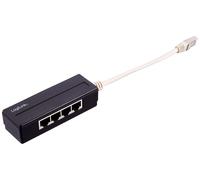 LogiLink MP0032 RJ45 4-Port Splitter Black Single