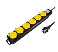 LOGILINK LPS256 - Presa multipla, 6 ingressi, 1,5 m, con interruttore, da esterni