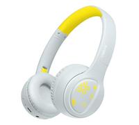 LogiLink My First - Cuffie pieghevoli per bambini (BT 5.4), con limite di volume massimo 85 dB, con microfono, colore: Azzurro/Giallo