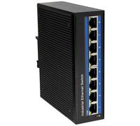 LogiLink NS201P - Switch Fast Ethernet industriale, 8 porte 10/100 Mbps, con PoE (Power over Ethernet)