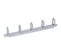LogiLight 48.3 cm/19 inch Cable Management Panel 1HE with 5 Steel Grey