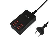 LOGILINK PA0139 - Caricabatterie USB, 32 W, 6x USB-A, 6400mA
