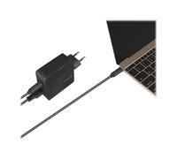 LogiLink PA0213 Interno AC 20 V Nero Dual USB power socket adapter 1x USB-C (PD)