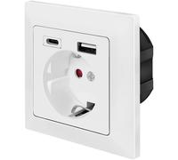 LOGILINK PA0262 - Presa da incasso con 2 prese di ricarica USB
