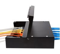 Pannello di distribuzione Keystone 8/12 porte, IP20, acciaio nero - Logilink IWP-BOX SC-12B