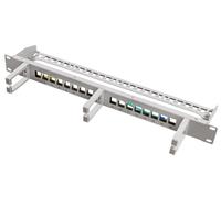 Logilink 074772 Pannello Patch 16 Posti Keystone Senza Frutti con Gestione Cavi Grigio Grigio