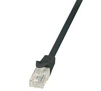 LogiLink Patchkabel Kat.5e U/UTP Schwarz 0,25m