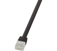 LogiLink Patchkabel Kat.6 U/UTP Slimline Schwarz 0,50m
