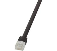 LogiLink Patchkabel Kat.6 U/UTP Slimline Schwarz 1,00m