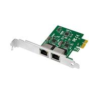 LOGILINK PC0075 - Scheda di rete, PCI Express, Gigabit Ethernet, 2x RJ45