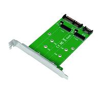 LOGILINK PC0086 - 2x SATA per 2x adattatore SSD M.2 SATA