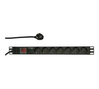 LogiLink PDU7C01 7 presa(e) AC Tipo F 230 V 50 60 Hz 16 A 3500 W 19" PDU 7-way