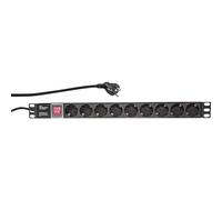 LogiLink PDU9C02 19 pollici Multipresa per armadio rack 1 U Presa schuko con i