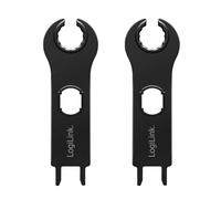 LogiLink PHT0100 - Set di chiavi di montaggio per connettori solari MC4, 2 pezzi, in plastica, nero