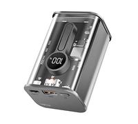 Power Bank 10000 mAh 1x USB-A 1x USB-C™ con Display PD & QC Trasparente