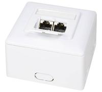 LOGILINK NP0039 - Presa a parete/incasso CAT. 6 completamente schermata RAL9003