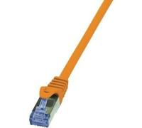 LogiLink PrimeLine CAT 6a SFTP, PiMF 50cm Patchkabel Orange NEW