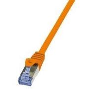 LogiLink PrimeLine - cavo patch - da RJ-45 (M) a RJ-45 (M) - 75 m - SFTP PiMF - CAT 6a - senza alogeni - arancione NEW