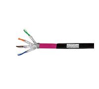 Logilink Professional - Bulkkabel - 100 M - S/ftp -Cat.7 Rohkabel - Halogenfrei, Im Freien, Gigabit Ethernet Support, Direct Burial - Schwarz (cpv008