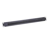 LogiLink Professional ORCEB1B - Pannello passacavo da 19 pollici, 1 U, colore nero RAL9005