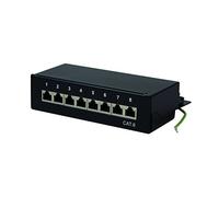 Logilink Pannello Patch 8 Porte Cat. 6 STP Nero