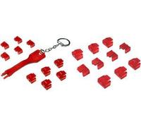 Logilink RJ45 Blocco di sicurezza, 10 blocchi senza chiave, 10 saggi RJ45, protezione efficace per - 1 pezzo (MP0043) NEW